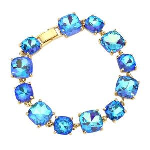 Elegant Blue Crystal Bracelet